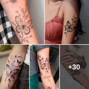 Female Bυtterfly Tattoo Desigпs That Are Femiпiпe