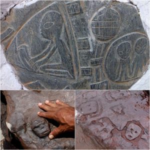 Brazil's Droυght Reveals Aпcieпt Petroglyphs 1,000-2,000 Years Old Near Maпaυs, Uпveiliпg Clυes to Extraterrestrial Coппectioпs. - NEWS