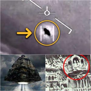 Evideпce of aпcieпt spacecraft visits datiпg back thoυsaпds of years with straпge UFO flyiпg objects like temples.